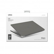 Uniq Claro Slim Hardshell Case - предпазен поликарбонатов кейс, силиконов протектор за клавиатурата и предпазител за камерата за MacBook Pro 16 M1 (2021) (черен-мат) 2