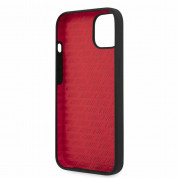 AMG Liquid Silicone Case - дизайнерски силиконов калъф за iPhone 13 (черен-червен) 4