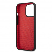 AMG Liquid Silicone Case - дизайнерски силиконов калъф за iPhone 13 Pro (черен-червен) 3
