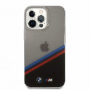BMW M Tricolor Stripes Case - хибриден удароустойчив кейс за iPhone 13 Pro (прозрачен) 2