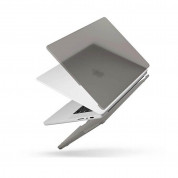 Uniq Claro Slim Hardshell Case - предпазен поликарбонатов кейс, силиконов протектор за клавиатурата и предпазител за камерата за MacBook Pro 14 M1 (2021) (черен-мат) 1