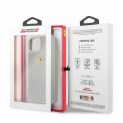Ferrari Real Carbon Hard Case for iPhone 13 (silver) 5