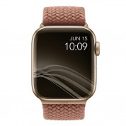 Uniq Aspen Adjustable Braided Band  - текстилна каишка за Apple Watch 42мм, 44мм, 45мм (розов) 1