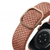 Uniq Aspen Adjustable Braided Band  - текстилна каишка за Apple Watch 42мм, 44мм, 45мм, Ultra 49мм (розов) 4