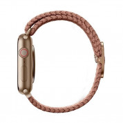 Uniq Aspen Adjustable Braided Band  - текстилна каишка за Apple Watch 42мм, 44мм, 45мм (розов) 2