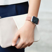 Uniq Aspen Adjustable Braided Band  - текстилна каишка за Apple Watch 42мм, 44мм, 45мм (розов) 6