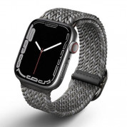 Uniq Aspen Adjustable Braided Band for Apple Watch 42mm, 44mm, 45mm, Ultra 49mm (pebble gray)