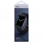 Uniq Aspen Adjustable Braided Band for Apple Watch 42mm, 44mm, 45mm (obsidian blue) 3