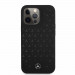 Mercedes-Benz Liquid Silicone Case - дизайнерски силиконов калъф за iPhone 13 Pro (черен) 2