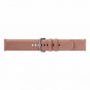 Samsung Leather Band ET-SLR82MPE - оригинална кожена каишка за Samsung Galaxy Watch и всеки часовник с 20мм захват (бледорозов) 1