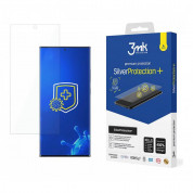 3mk Silver Protection+ Screen Protector - антибактериално защитно покритие за дисплея на Samsung Galaxy S22 Ultra (прозрачен)