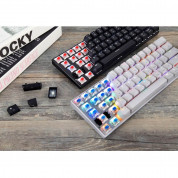 Motospeed Wireless Mechanical Gaming Keyboard CK62 - безжична механична геймърска клавиатура с RGB подсветка (за PC и Mac) (черен) 4