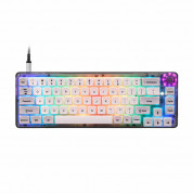Motospeed Wireless Mechanical Gaming Keyboard CK69 - механична геймърска клавиатура с RGB подсветка (за PC и Mac) (бял)