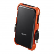 Apacer AC630 2.5 inch USB 3.2 SATA HDD 1TB Military-Grade Shockproof Portable Hard Drive (black-orange) 2