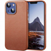 ESR Metro Premium MagSafe Case - кожен (естествена кожа) кейс с MagSafe за iPhone 13 (кафяв)