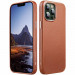 ESR Metro Premium MagSafe Case - кожен (естествена кожа) кейс с MagSafe за iPhone 13 Pro Max (кафяв) 4