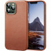 ESR Metro Premium MagSafe Case - кожен (естествена кожа) кейс с MagSafe за iPhone 13 Pro Max (кафяв) 1