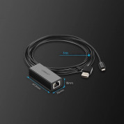 Ugreen Ethernet Extension Cable For Chromecast RJ45 Cat 6 FTP 1000 Mbps - удължителен Ethernet кабел за Google Chomecast (100 см) (черен) 8