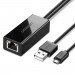 Ugreen Ethernet Extension Cable For Chromecast RJ45 Cat 6 FTP 1000 Mbps - удължителен Ethernet кабел за Google Chomecast (100 см) (черен) 1
