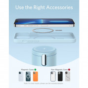 Anker MagGo 2-in-1 Magnetic Wireless Charging Stand - двойна поставка (пад) за безжично зареждане за iPhone с Magsafe и AirPods (светлосин)	 4