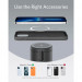 Anker MagGo 2-in-1 Magnetic Wireless Charging Stand - двойна поставка (пад) за безжично зареждане за iPhone с Magsafe и AirPods (черен)	 4