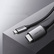 Ugreen 4K 60Hz USB-C to HDMI Cable - кабел с поддръжка на 4K за свързване от USB-C към HDMI (тъмносив) 8