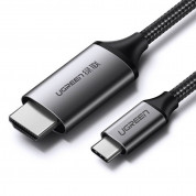 Ugreen 4K 60Hz USB-C to HDMI Cable - кабел с поддръжка на 4K за свързване от USB-C към HDMI (тъмносив)