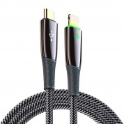 Dux Ducis K-IV Series USB-C to Lightning Cable PD 18W - USB-C към Lightning кабел за Apple устройства с Lightning порт (120 см) (черен)