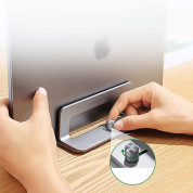 Ugreen Vertical Aluminium Laptop Stand - вертикална алуминиева поставка за MacBook и лаптопи (тъмносив) 4
