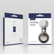 Dux Ducis AirTag PU Leather Keyring - ключодържател от изкуствена кожа за Apple AirTag (тъмносин) 8