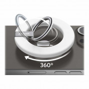 Anker 610 Magnetic Phone Grip (MagGo) - магнитен пръстен с поставка за прикрепяне към iPhone с MagSafe (бял) 2