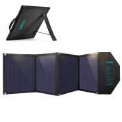 Choetech Foldable Photovoltaic Solar Panel Quick Charge PD 80W - сгъваем соларен панел зареждащ директно вашето устройство от слънцето с DC порт, двва 2xUSB-A и USB-C портове (сив) 1