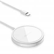 Dux Ducis USB-C Magnetic Wireless Qi Charger 15W (white)