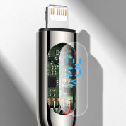 Baseus Digital Display USB-C to Lightning Cable PD 20W (CATLSK-06) - USB-C към Lightning кабел за Apple устройства с Lightning порт (100 см) (зелен) 10