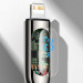 Baseus Digital Display USB-C to Lightning Cable PD 20W (CATLSK-06) - USB-C към Lightning кабел за Apple устройства с Lightning порт (100 см) (зелен) 11