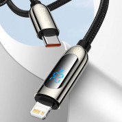 Baseus Digital Display USB-C to Lightning Cable PD 20W (CATLSK-06) - USB-C към Lightning кабел за Apple устройства с Lightning порт (100 см) (зелен) 7