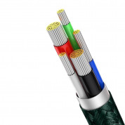 Baseus Digital Display USB-C to Lightning Cable PD 20W (CATLSK-06) - USB-C към Lightning кабел за Apple устройства с Lightning порт (100 см) (зелен) 5