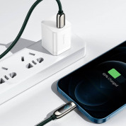 Baseus Digital Display USB-C to Lightning Cable PD 20W (CATLSK-06) - USB-C към Lightning кабел за Apple устройства с Lightning порт (100 см) (зелен) 6