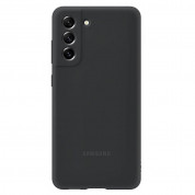 Samsung Silicone Cover EF-PG990TB - оригинален силиконов кейс за Samsung Galaxy S21 FE (тъмносив)