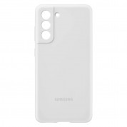 Samsung Silicone Cover EF-PG990TW - оригинален силиконов кейс за Samsung Galaxy S21 FE (бял) 2