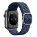 Uniq Aspen Adjustable Braided Band - текстилна каишка за Apple Watch 42мм, 44мм, 45мм, Ultra 49мм (тъмносин) 3