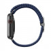 Uniq Aspen Adjustable Braided Band - текстилна каишка за Apple Watch 42мм, 44мм, 45мм, Ultra 49мм (тъмносин) 2