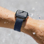 Uniq Aspen Adjustable Braided Band - текстилна каишка за Apple Watch 42мм, 44мм, 45мм, Ultra 49мм (тъмносин) 7