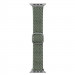 Uniq Aspen Adjustable Braided Band - текстилна каишка за Apple Watch 42мм, 44мм, 45мм, Ultra 49мм (тъмнозелен) 6