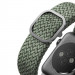 Uniq Aspen Adjustable Braided Band - текстилна каишка за Apple Watch 42мм, 44мм, 45мм, Ultra 49мм (тъмнозелен) 5