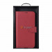 iCarer Haitang Leather Wallet Case - кожен (естествена кожа) калъф, тип портфейл за Samsung Galaxy S22 (червен) 10
