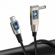 Baseus Flash Series 2-in-1 USB-C & DC (5.5 x 2.5mm) 100W Cable (CA1T2-D01) - USB-C кабел с допълнителен адаптер за лаптопи и бързо зареждане на устройства с USB-C порт (200 см) (черен) 9