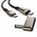 Baseus Flash Series 2-in-1 USB-C & DC (5.5 x 2.5mm) 100W Cable (CA1T2-D01) - USB-C кабел с допълнителен адаптер за лаптопи и бързо зареждане на устройства с USB-C порт (200 см) (черен) 2