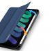 DUX DUCIS Domo Tablet Case - полиуретанов кейс с поставка и отделение за Apple Pencil 2 за iPad mini 6 (2021) (син) 8