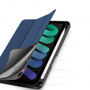 DUX DUCIS Domo Tablet Case - полиуретанов кейс с поставка и отделение за Apple Pencil 2 за iPad mini 6 (2021) (син) 6
